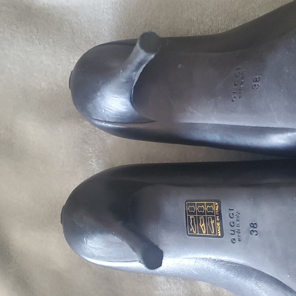 Gucci Saddle Soft Nero Heels - Picture 4 of 10